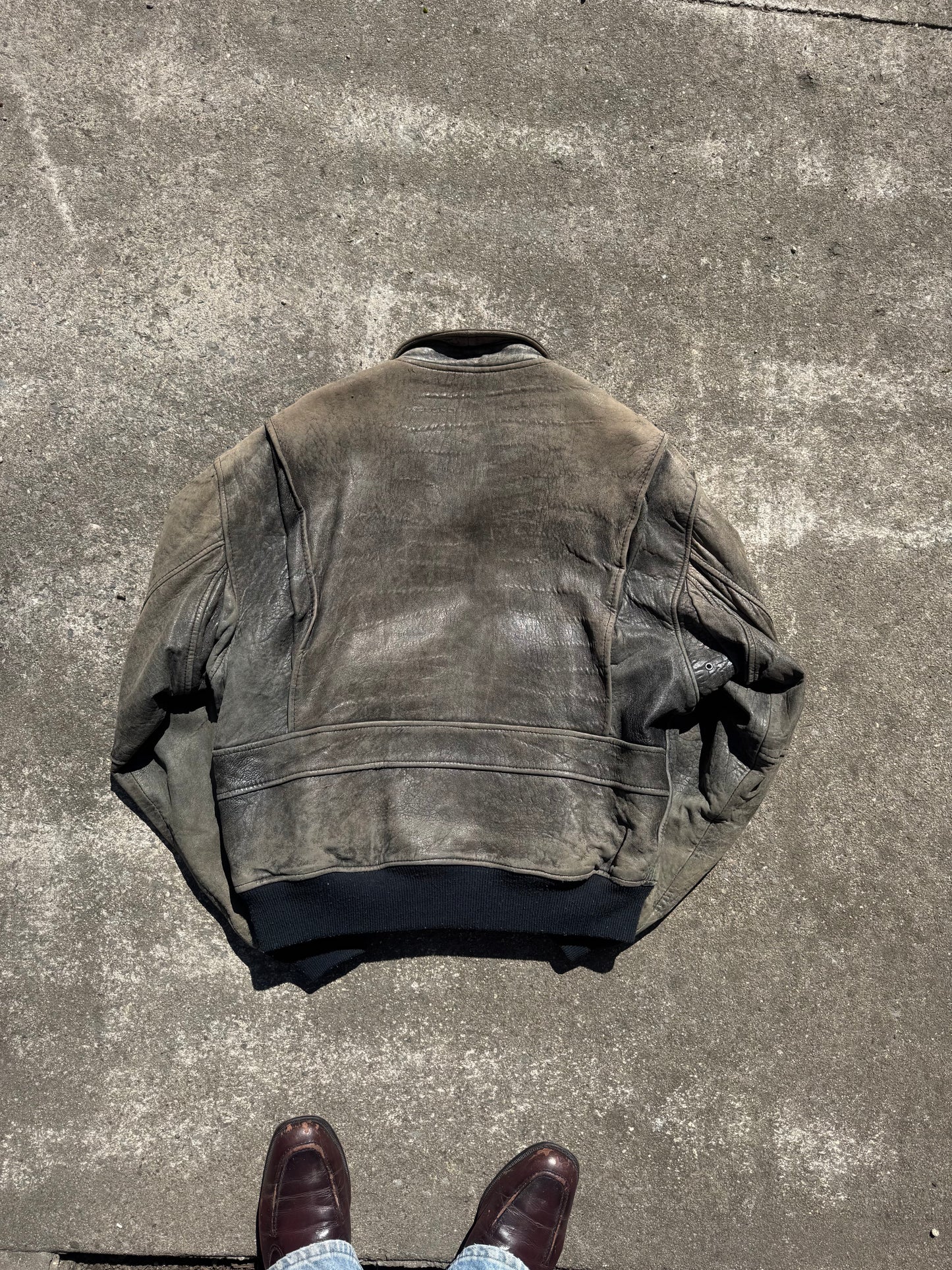 AVIREX X VN Leather bomber