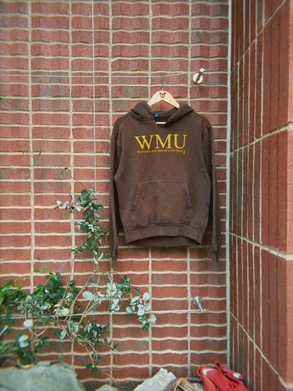 WMU vintage bleach stained hoodie
