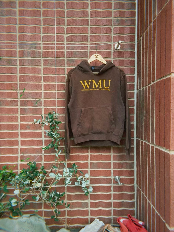WMU vintage bleach stained hoodie