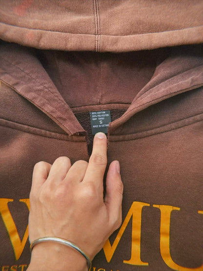 WMU vintage bleach stained hoodie
