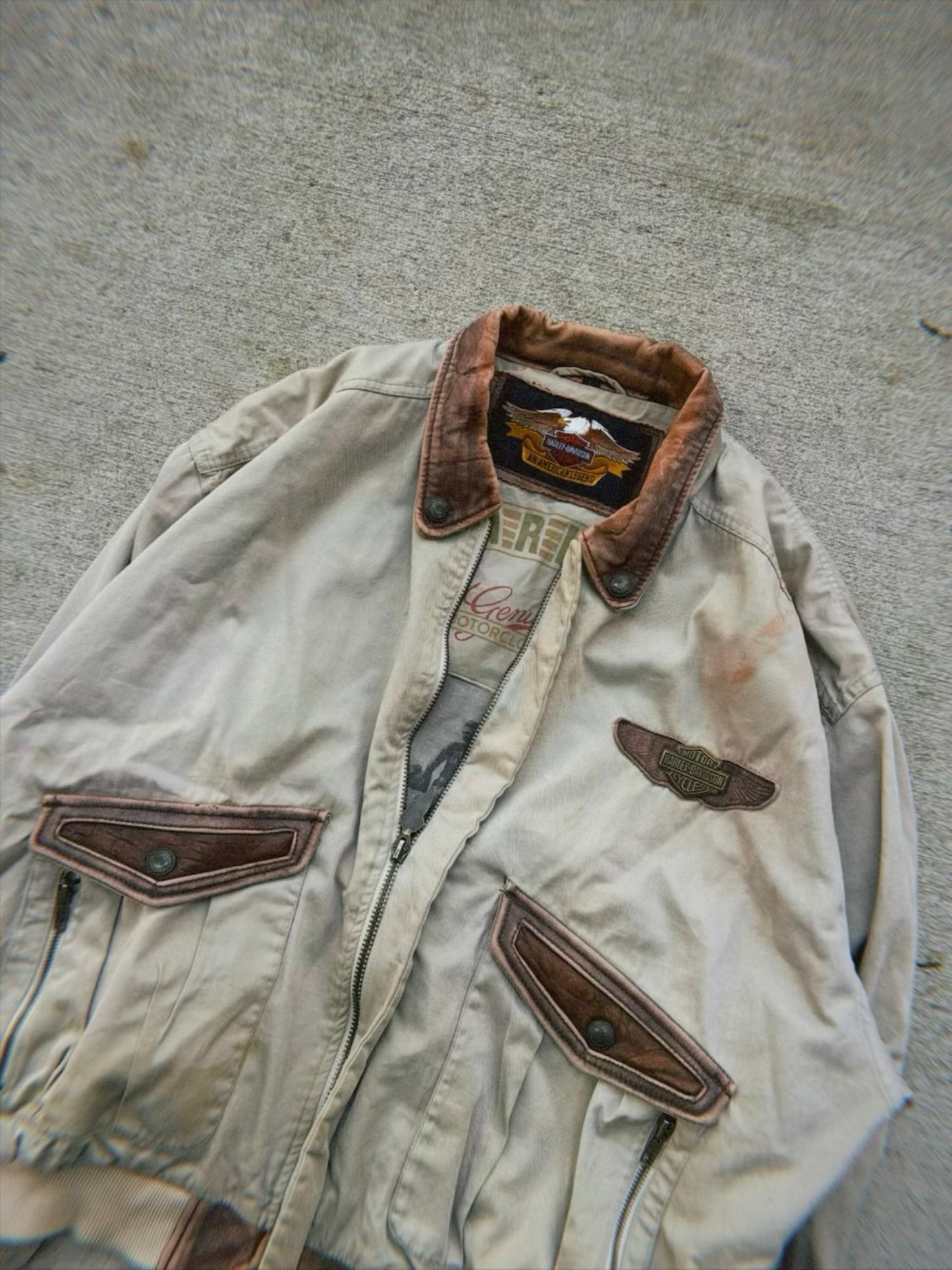 Harley Davidson khaki jacket