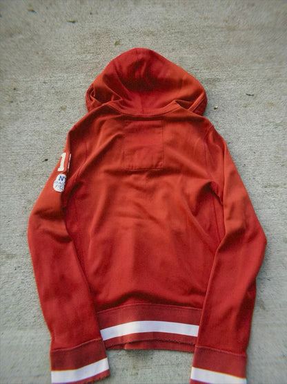 A&F Vintage track style quarter zip hoodie