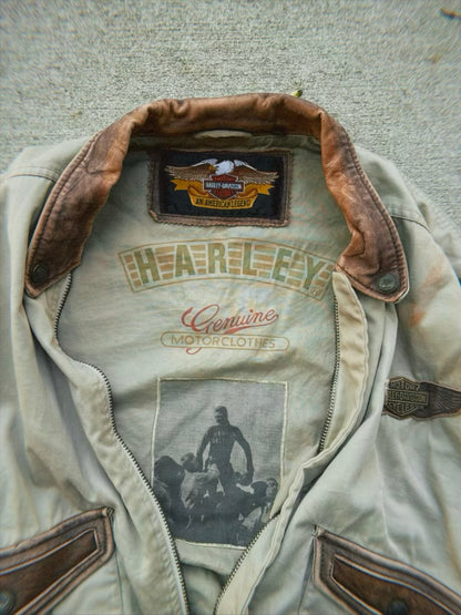 Harley Davidson khaki jacket