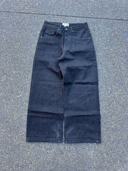 Emblem stenciled TET denim