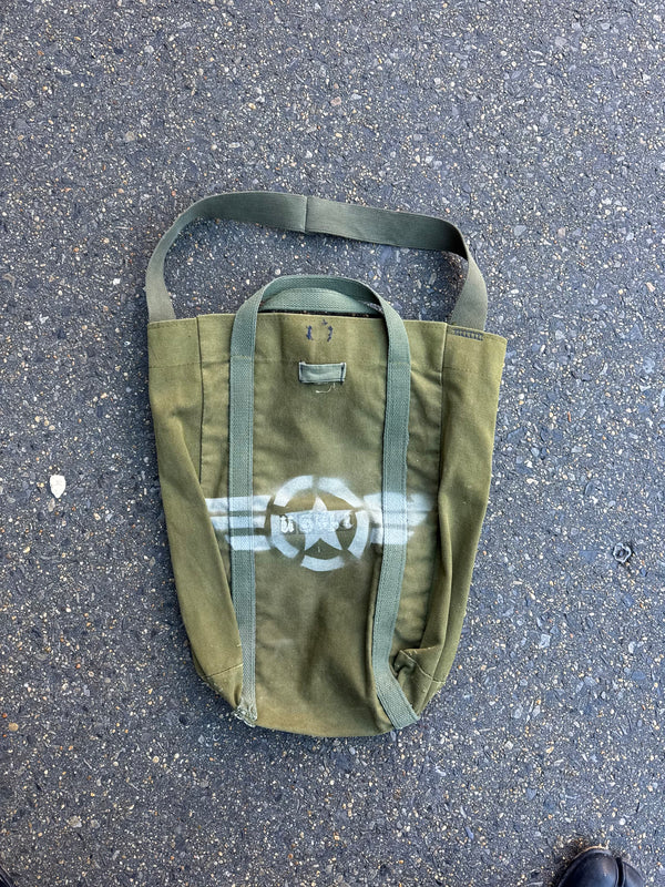 Upcycled Military duffle tote