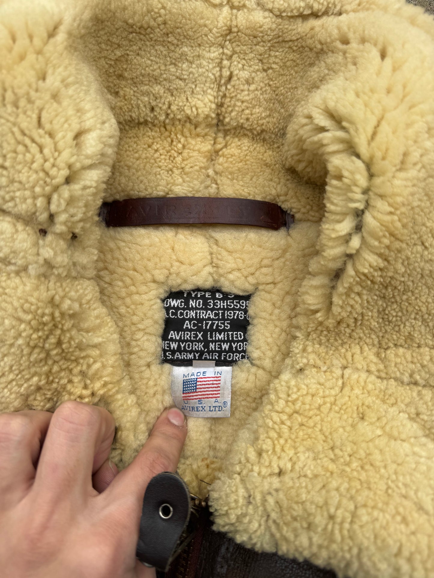 Vintage Avirex B-3 Leather jacket