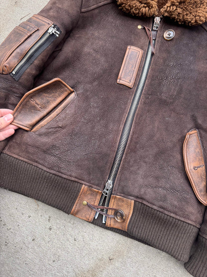 Sheepskin / Wool flight jacket