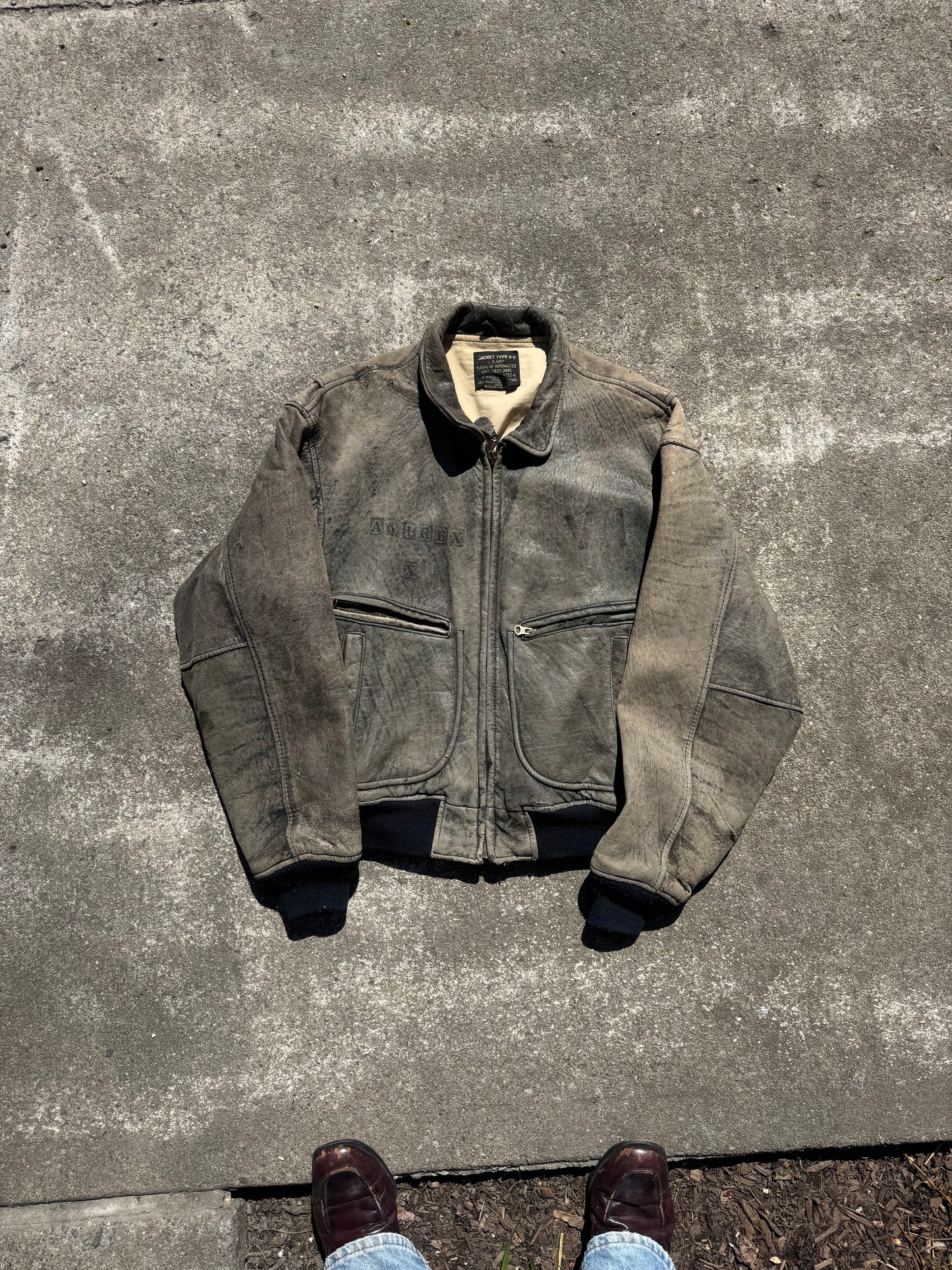AVIREX X VN Leather bomber