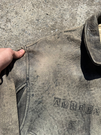 AVIREX X VN Leather bomber