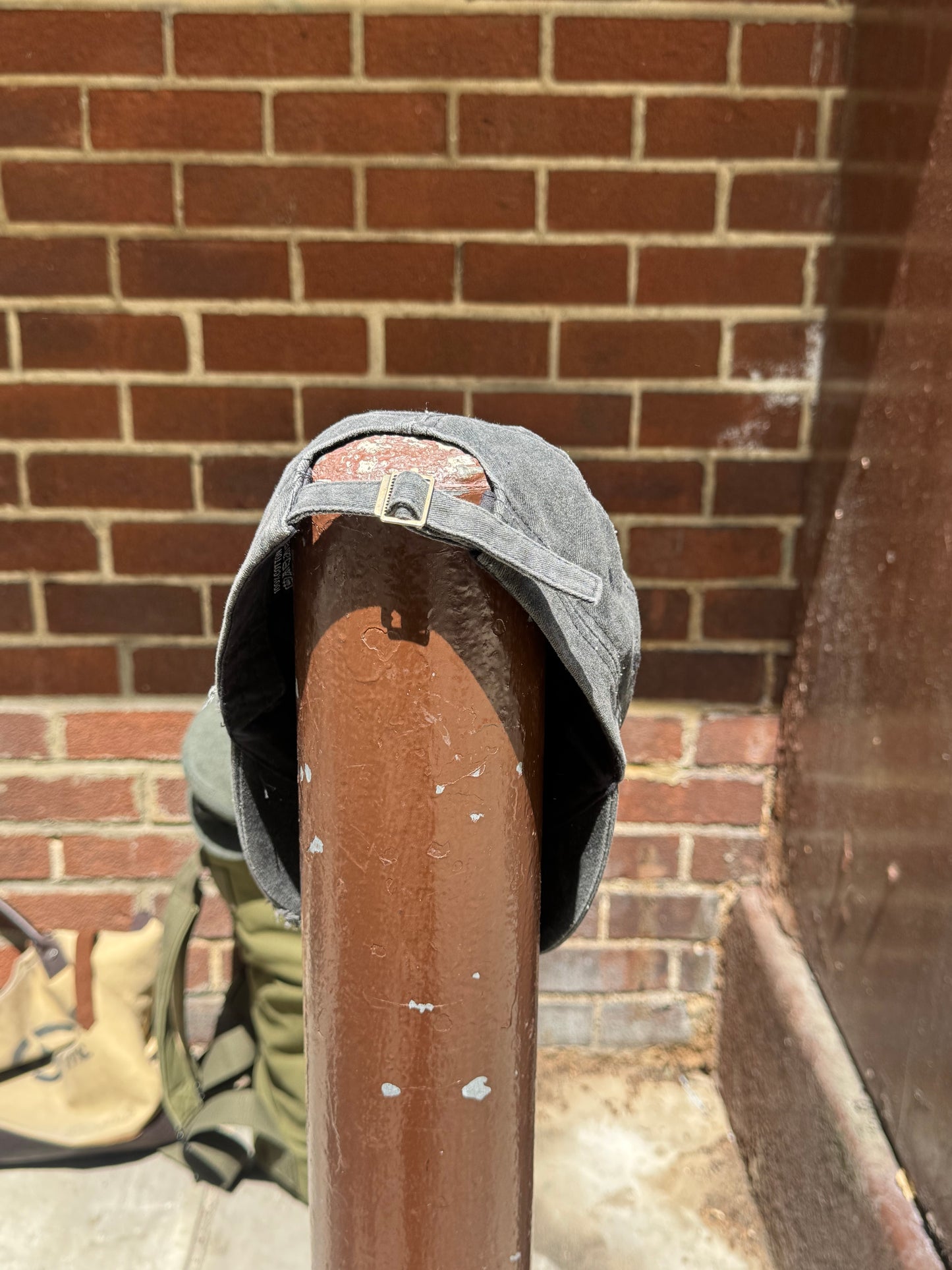 Faded Gray Military Style Cap