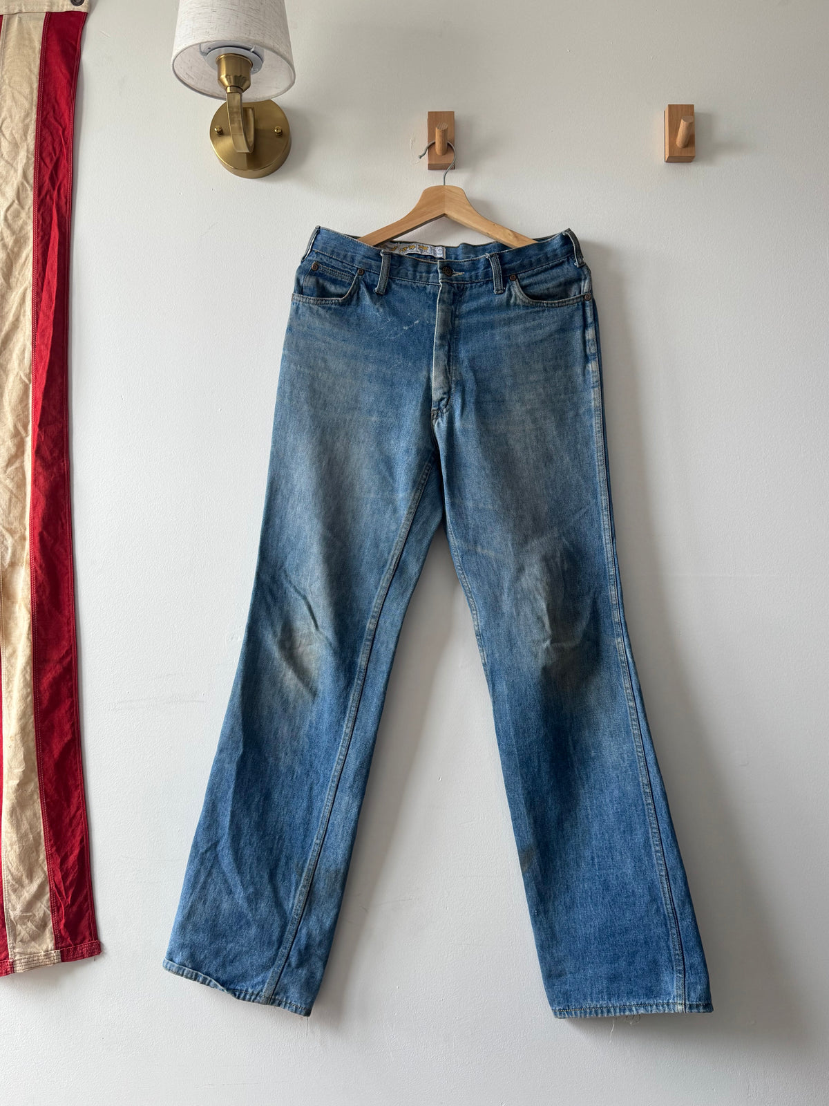 True Vintage 1970’s repaired denim