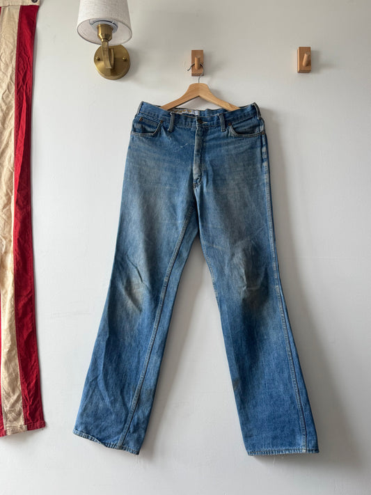 True Vintage 1970’s repaired denim