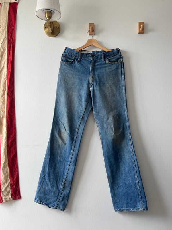 True Vintage 1970’s repaired denim