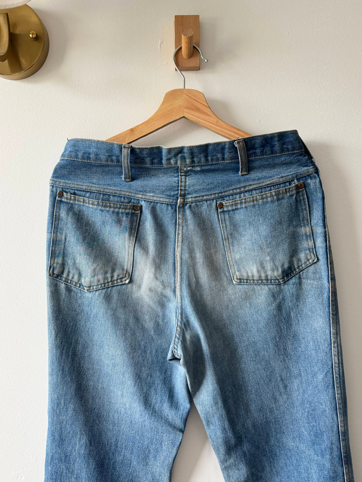 True Vintage 1970’s repaired denim