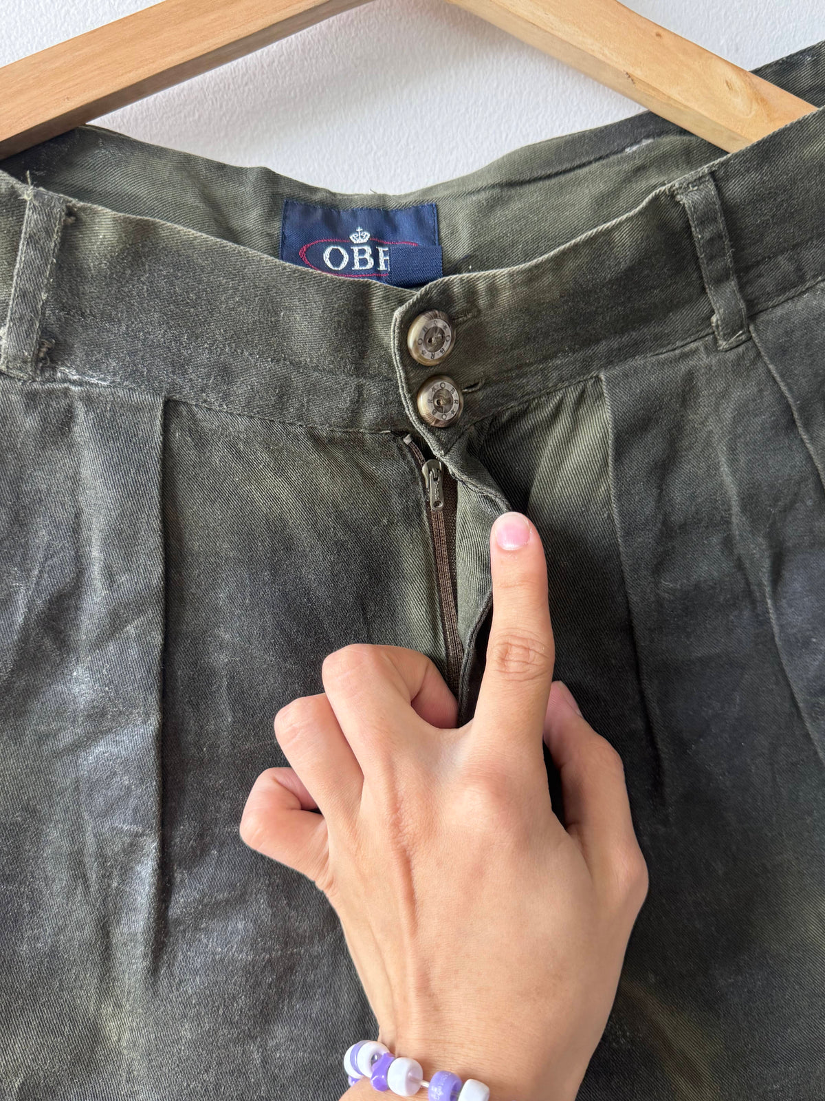 OBE Vintage Waxed Cotton Shorts